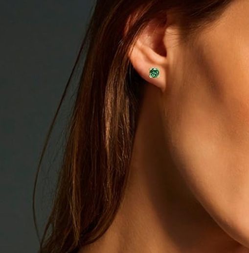 Orecchini pendenti & Orecchini a lobo: Emerald Ohrstecker Gold 375 9 Kt – Nuovo e nell'imballaggio originale da Hemmental venduto da Schmuckwelt2 1