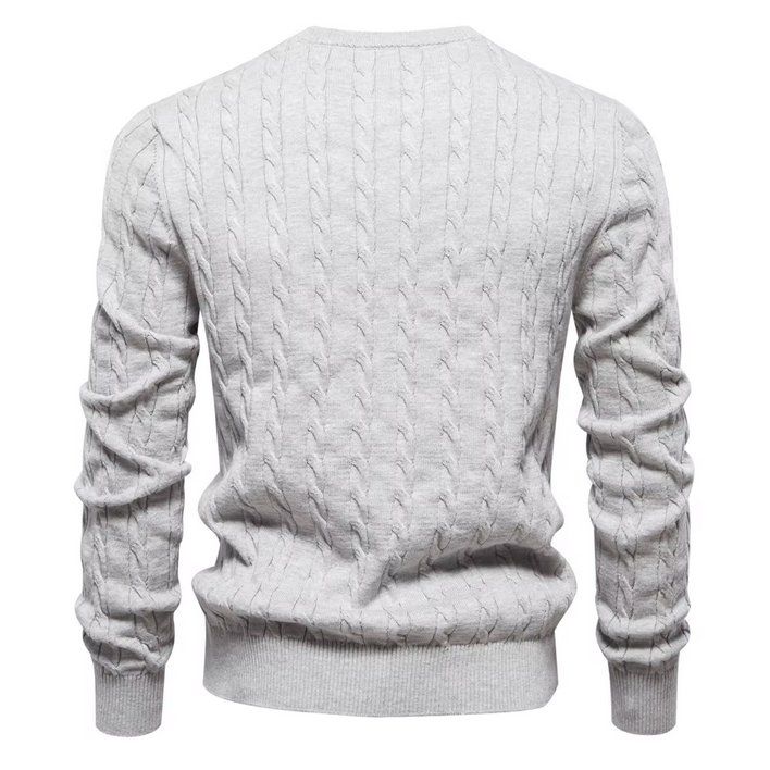 Maglioni & Felpe: Herren-Pullover Hellgrau mit gedrehtem Muster – Nuovo (secondo la descrizione) da Aadorf venduto da Tbueeler 1