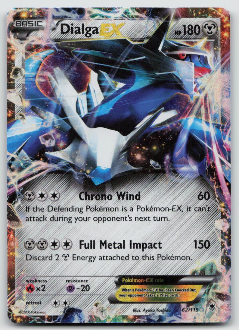 Pokémon Carte collezionabili: Pokemon Dialga EX 62/119 EN 2014 – Usato da Lugano venduto da VlaseCard