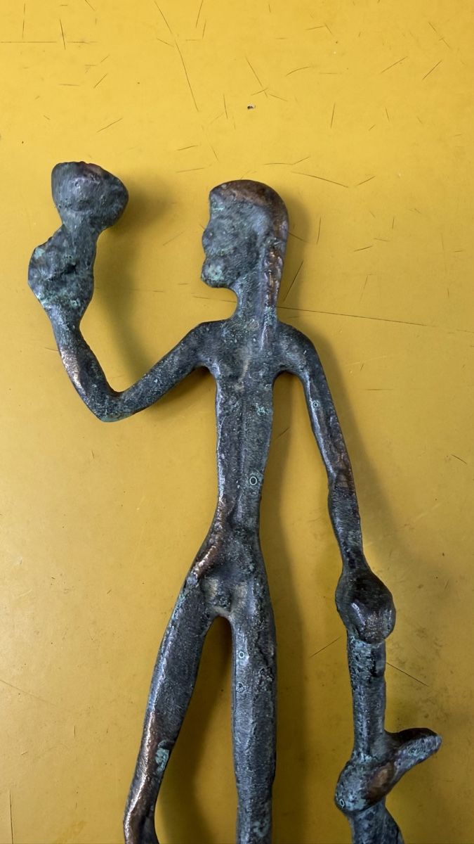 Statuette: Asklepios Gott der Heilkunde Bronze Figur Schlange  – Usato da Riedholz venduto da Frettchen63 4