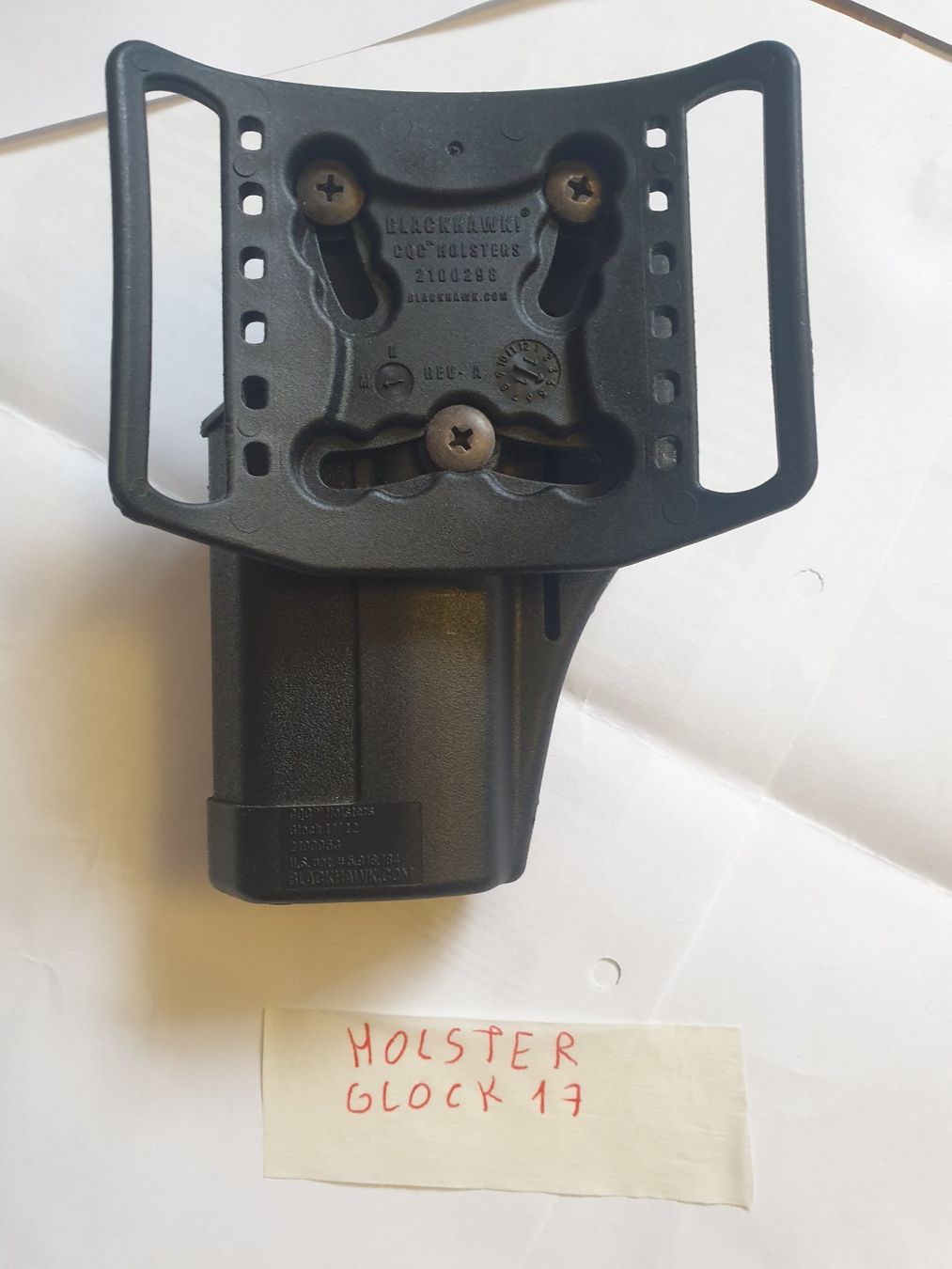 Glock Tiro a segno: Holster Glock 17 / Blackhawk – Usato da Moudon venduto da Triscele9 1