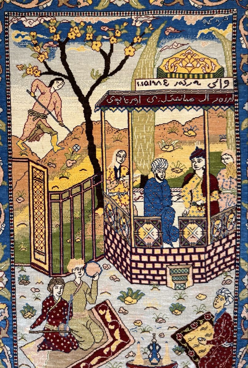 Tappeti: Hereke💥Wunderschönen  Seidenteppich (Bilderteppich)75x52.cm – Usato da Sempach venduto da Star7 2