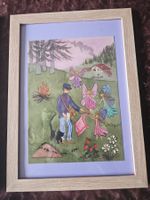 Aquarelle Claire Finaz artiste 1960 Décors pour enfants