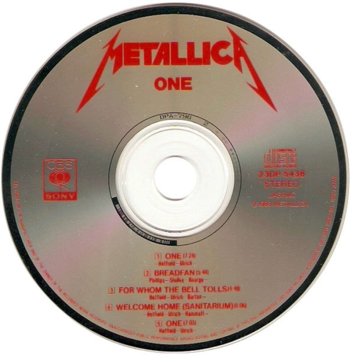 CD: Metallica – One – Usato da Brunnen venduto da Barfly5 2