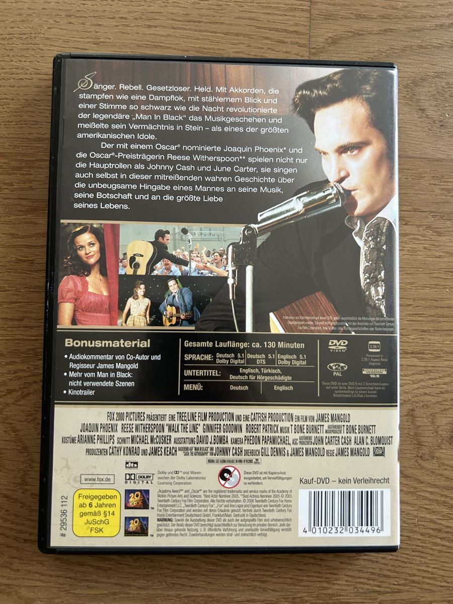 Tutti i DVDs: Walk the Line DVD  – Usato da Gibswil venduto da nat_2nfv 1