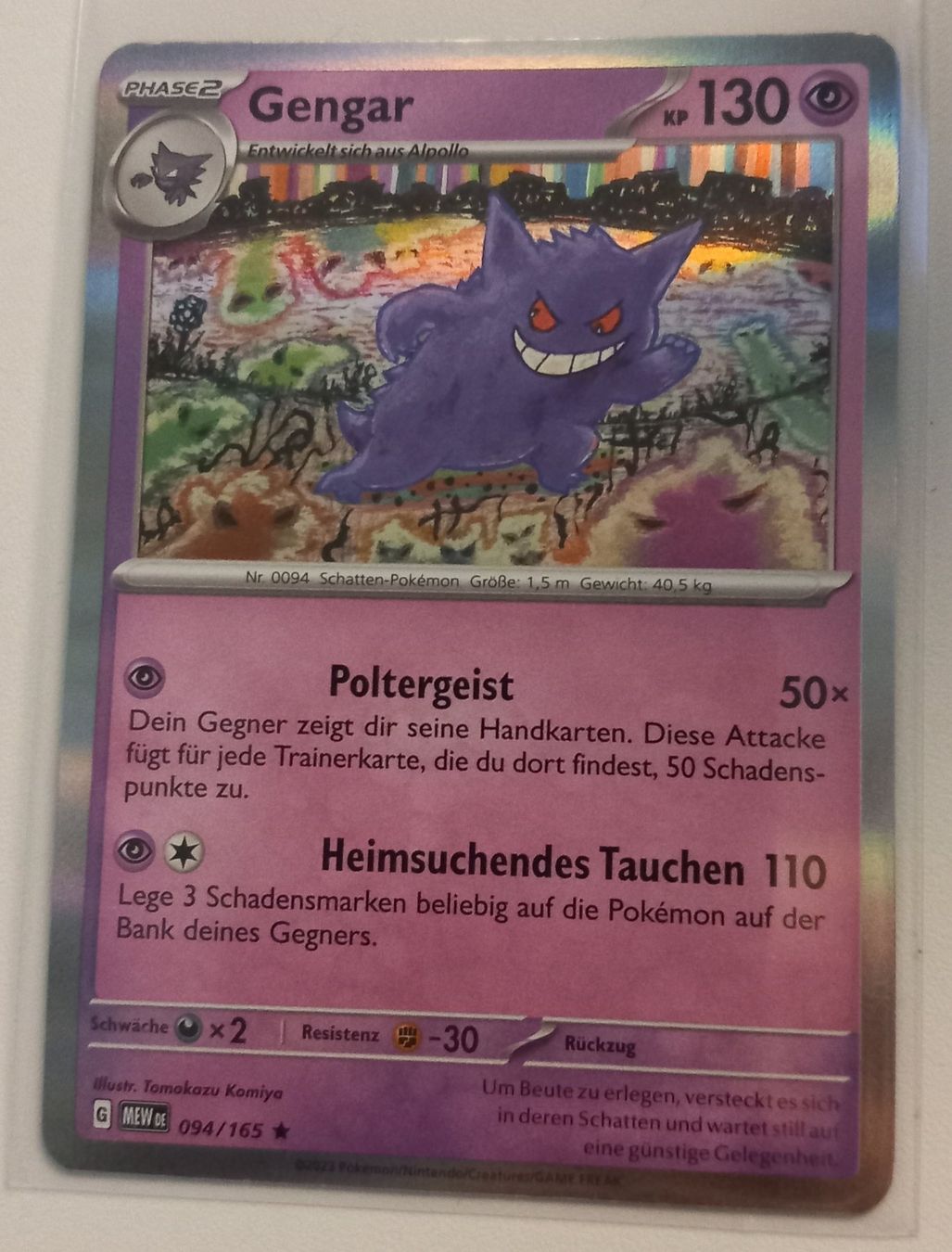 Cartoline: Pokemon 151 Gengar Holo 094/165 – Nuovo (secondo la descrizione) da Bremgarten b. Bern venduto da kev_f7zw