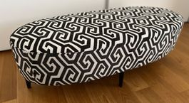 Hocker gepolstert  123 cm x 53 cm x  Höhe 40 cm