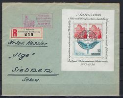 1938 Aarau Block Brief  ET. gestempelt  15262