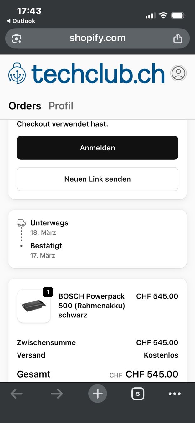 Bosch Batterie: Batteria e-bike Bosch PowerPack 500 Frame usata – Usato da Cagiallo venduto da Sjeffrey 3