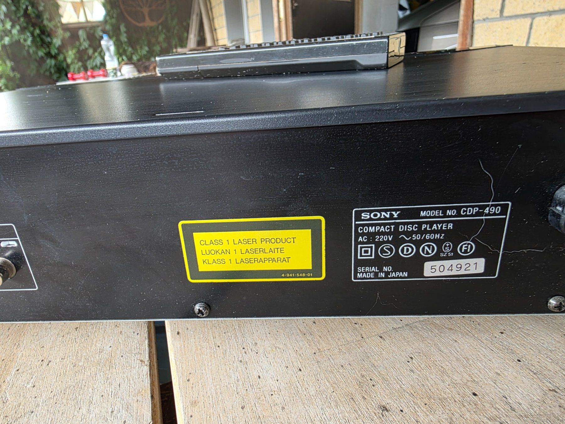 Sony Sistemi audio & multimediali: Sony CD Player CDP-490 – Usato da Walterswil BE venduto da Lonitti 7