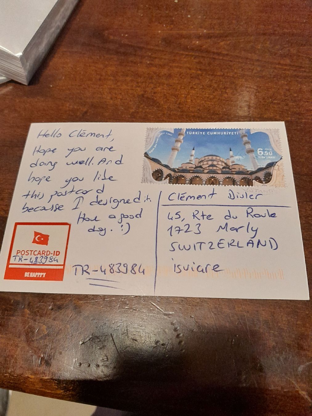 Alle Briefmarken: Carte postale design unique - Edition limitée - Avion 2024 – Gebraucht aus Marly von globetrotter1723 1