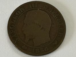 Münze Napoleon III Empereur 1856