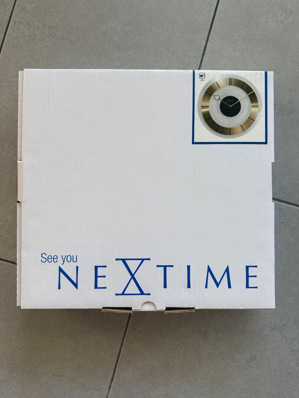 Orologi: Nextime Wanduhr, Retro Gold, Durchmesser 31cm – Nuovo e nell'imballaggio originale da Uttigen venduto da Telemark72 1