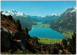 Silvaplana - Am Bergrestaurant Corvatsch, Piz Murtel, ...