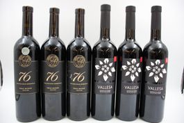 3x 76 Vin de Pays & 3x Vallesa Rouge (26061365Z)