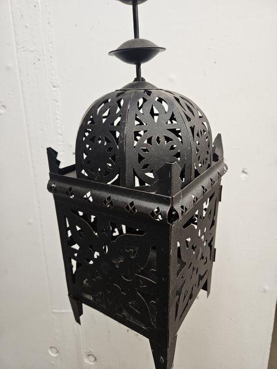 Orientalische Laterne Metall schwarz Windlicht Kaufen auf Ricardo
