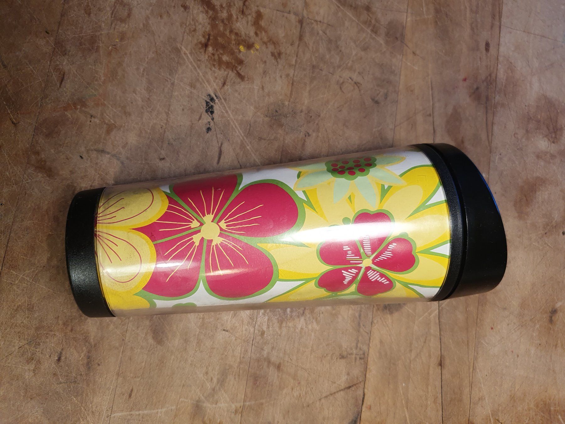 Tazze: Thermosbecher Kunststoff Blumenmuster – Usato da Zürich venduto da loosebone 2