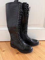 Schwarze Schnürstiefel, Grösse 37, Ungetragen - neu