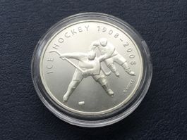 20 Franken Silbermünze Ice Hockey 2008