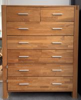 Kommode Eiche Massiv Holz 7 Schubladen gebrauchter Zustand