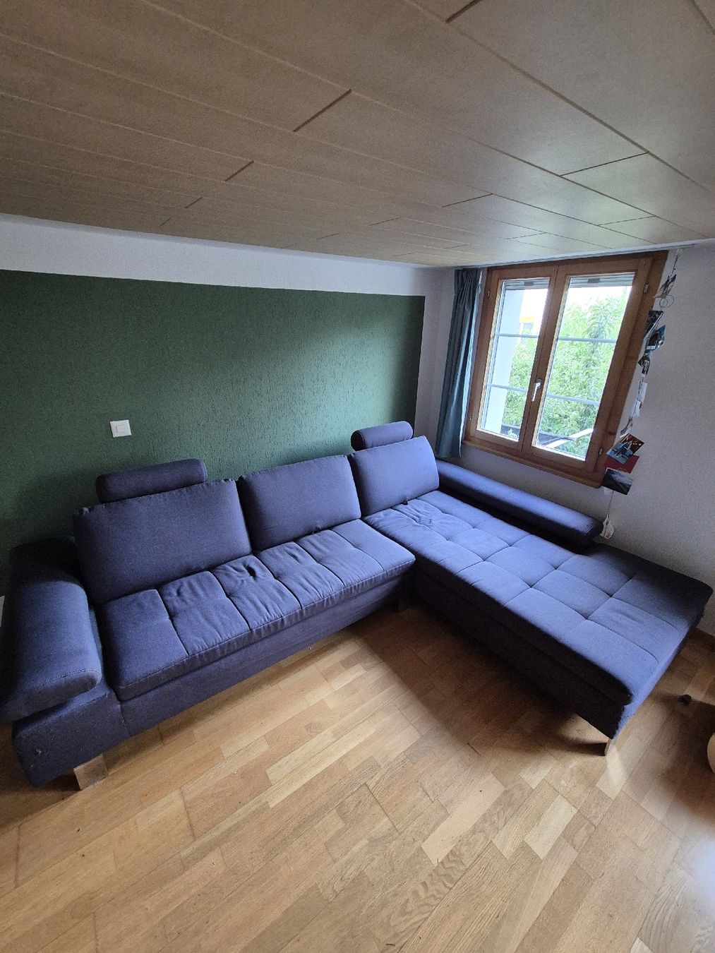 Sofas: Ecksofa dunkelblau/grau – Gebraucht aus Nottwil von pfl_65bg 1