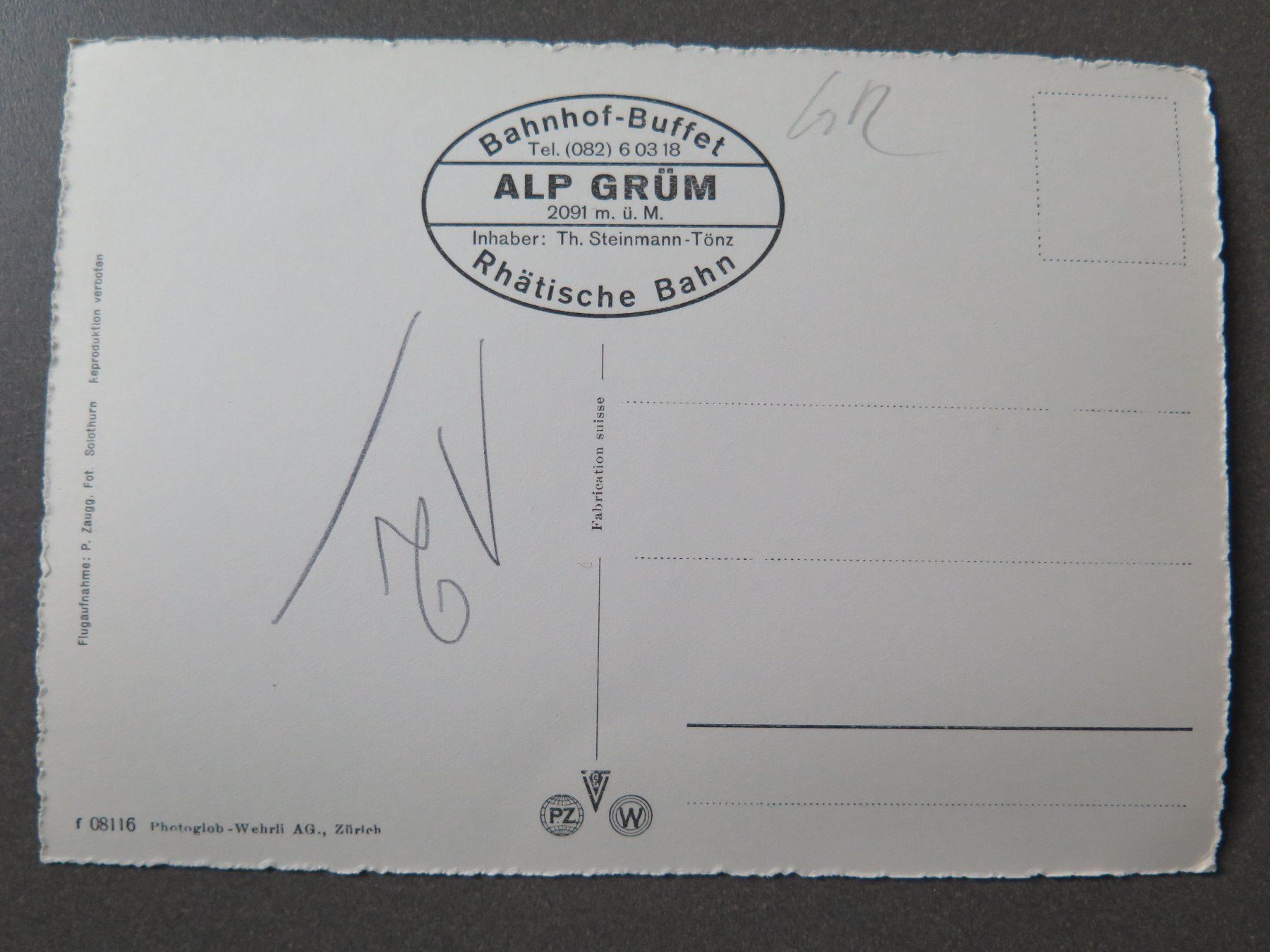 Cartoline postali: ALP GRÜM - BERNINABAHN – Usato da Wittenbach venduto da lipasal 2