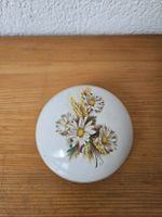 Vintage Porzellan Dose mit Deckel und Blumen Muster
