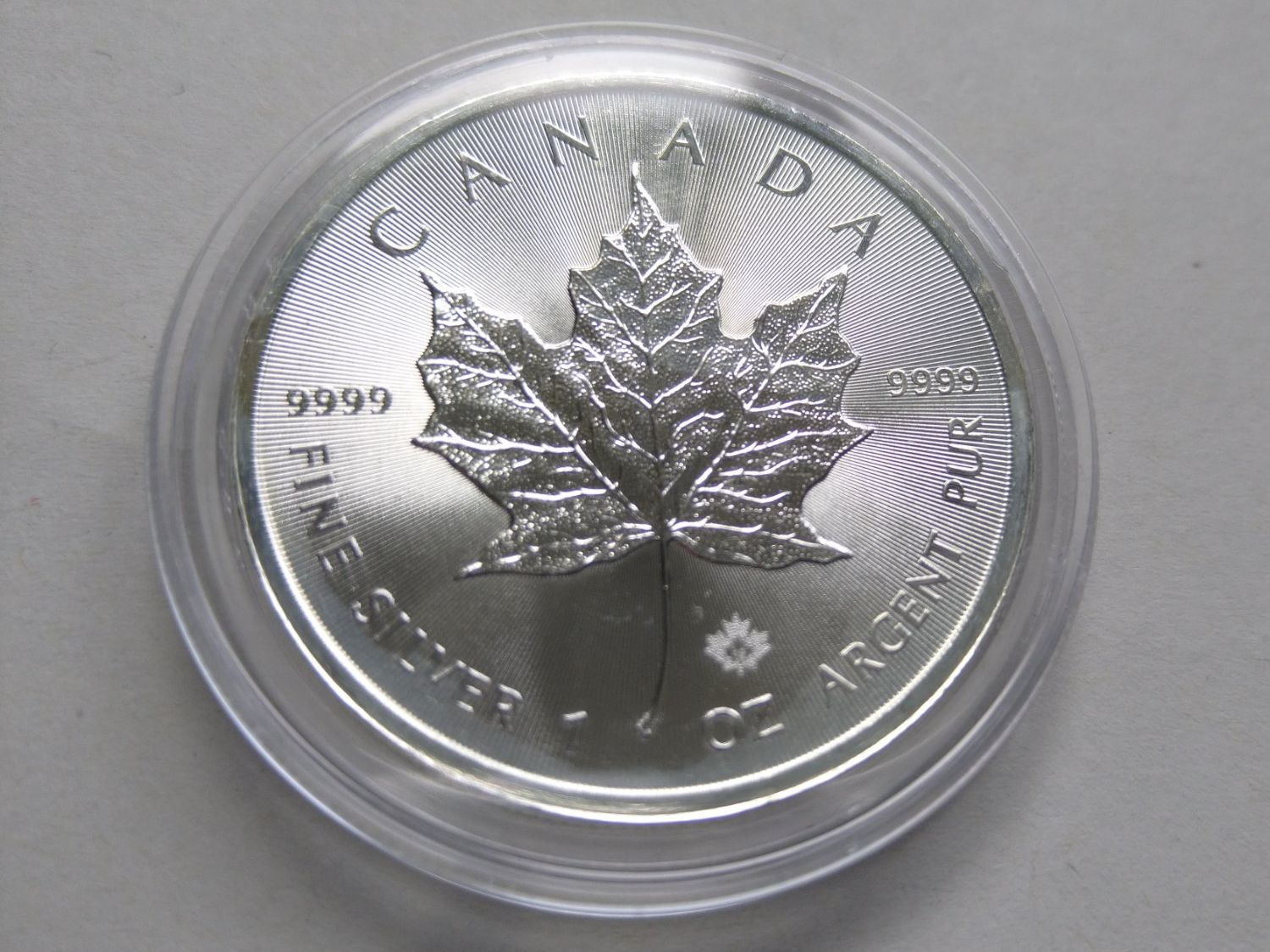 Tutti le monete: Silber Maple Leaf 1 oz - 2015 – Usato da Dättlikon venduto da Quarz58 2