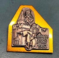 Fasnachtsplakette Littau 1982 Gold Mättli-Zunft Littau