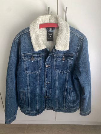 Denim sherpa jacket
