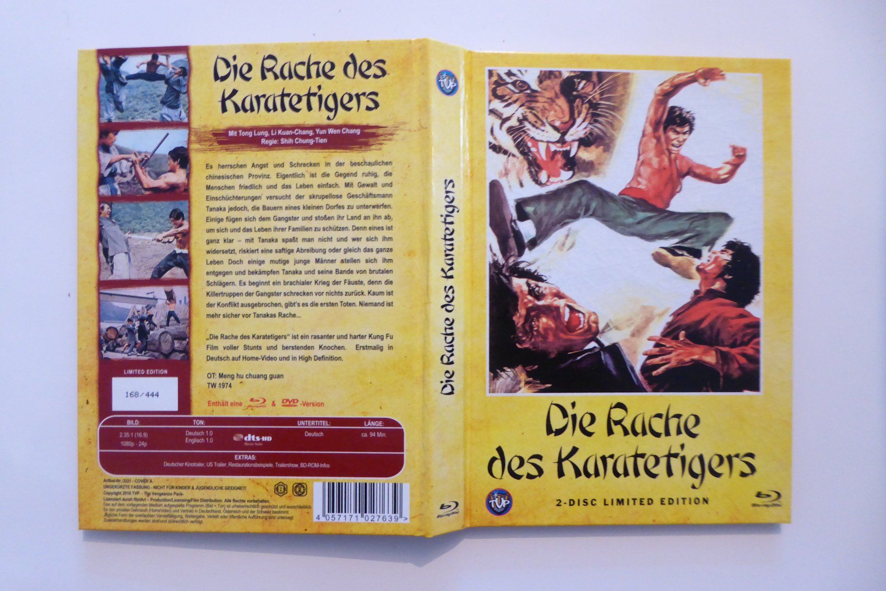 Alle DVDs: Mediabook Die Rache des Karatetigers – Gebraucht aus Allschwil von Summelsarium