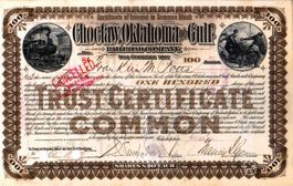 Choctaw, Oklahoma and Gulf Railroad Company - 1899