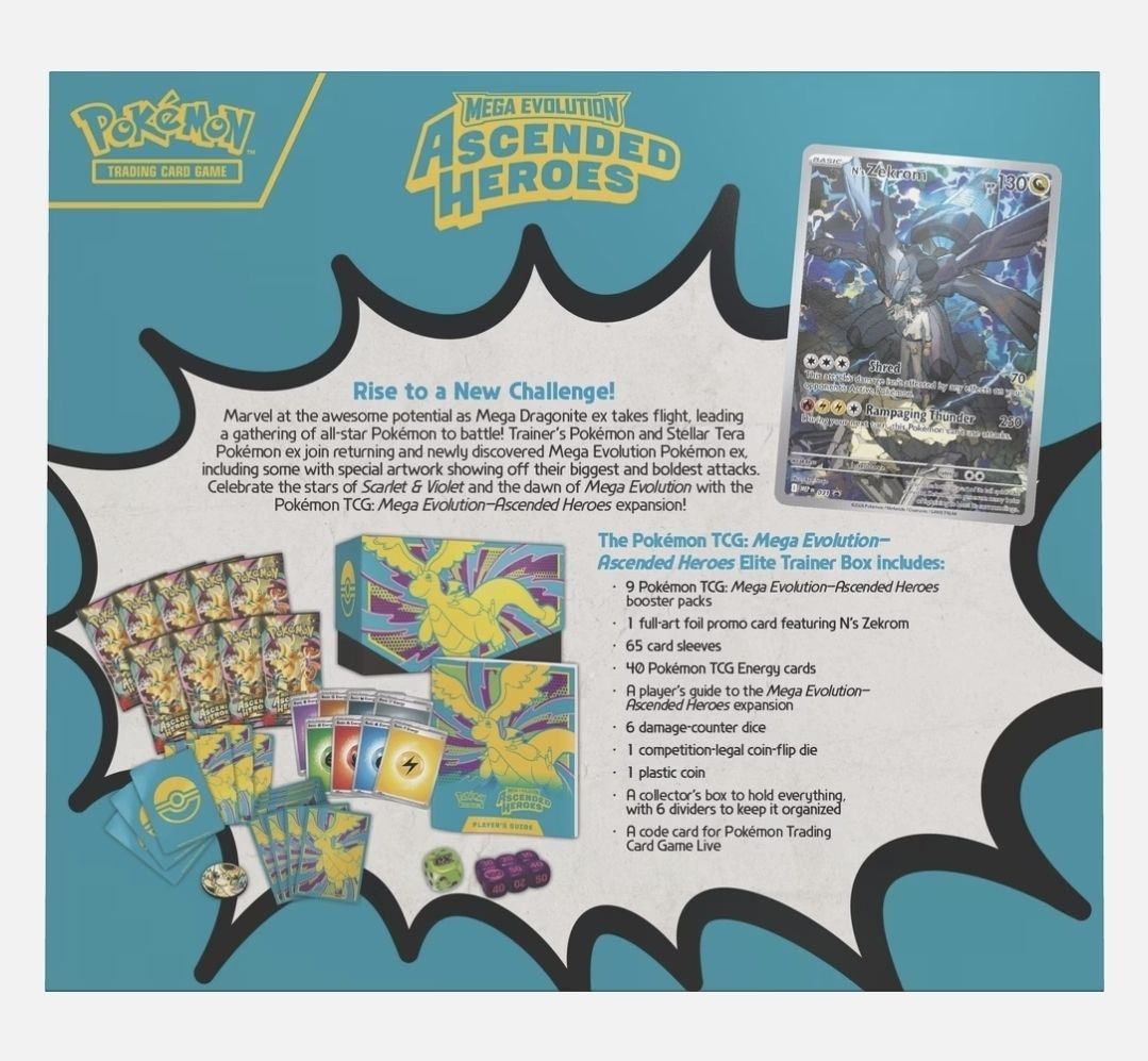 Pokémon Carte collezionabili: Pokemon ETB - Ascended Heroes – Nuovo e nell'imballaggio originale da Elgg venduto da ferrari94 1
