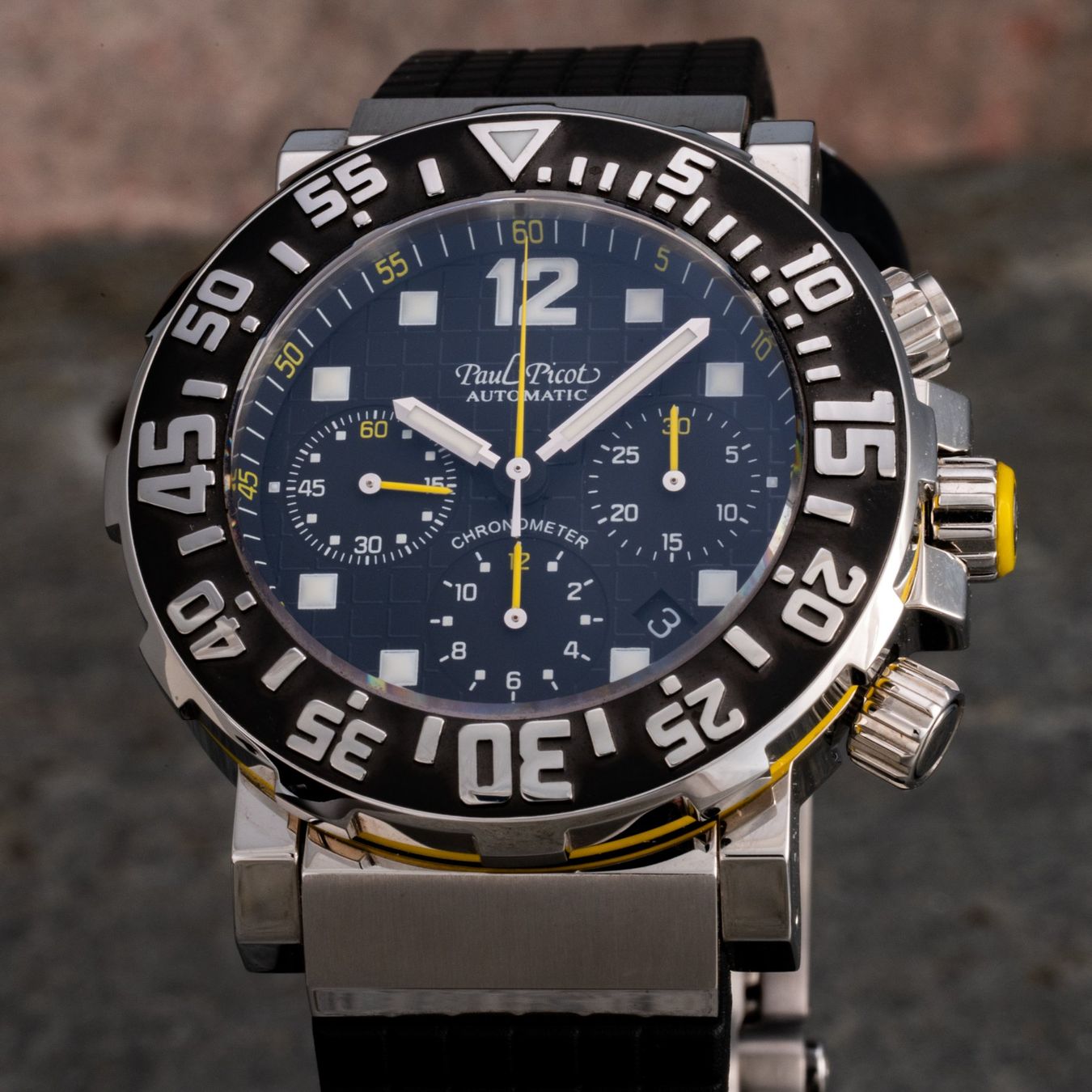 Paul Picot Orologi: Paul Picot C-Type Plongeur Chronograph - NOS - Full Set – Nuovo (secondo la descrizione) da Biel/Bienne venduto da Qlocker