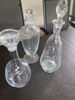 3 Antike Karaffen Kristall