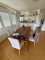 Holztischset mit 8 Stühlen 200x100 Höhe 77