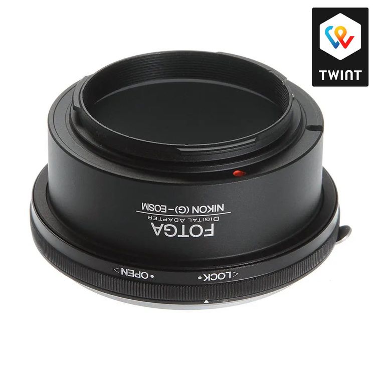 Bague D'adaptation KIWIFOTOS LMA-NK(G)-C : Objectif Nikon G Vers Boîtier Canon EOS M – Neuf
