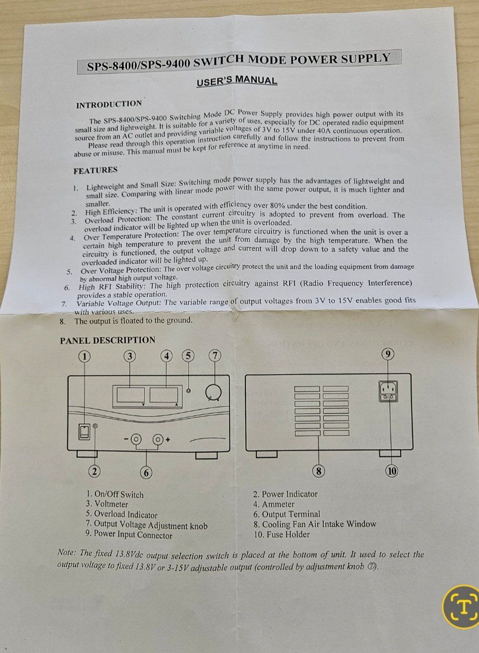 Componenti elettronici: DC Power Controller Manson SPS 9400 Switching Mode – Nuovo e nell'imballaggio originale da Kloten venduto da Auswandern 4