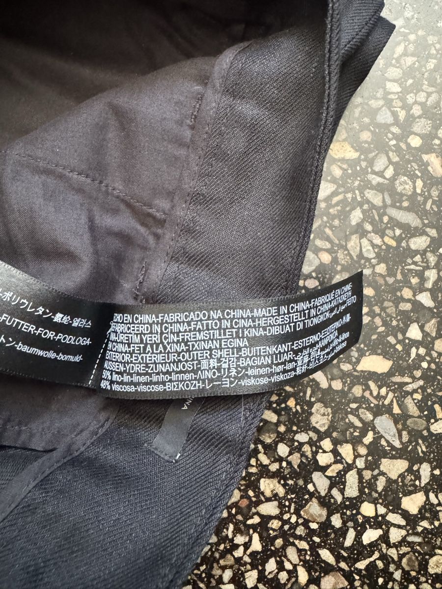 Massimo Dutti Pantaloni: Massimo dutti linen black straight pants size 36 – Usato da Zürich venduto da gva_r9gs 7