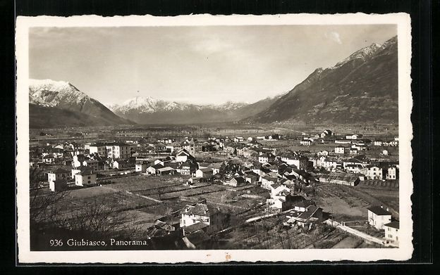 Ansichtskarten: AK Giubiasco, Panorama des Ortes – Gebraucht aus Berlin von bartko-reher