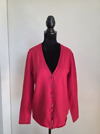 Allude Cashmere Cardigan Rot/Pink – Gr. L