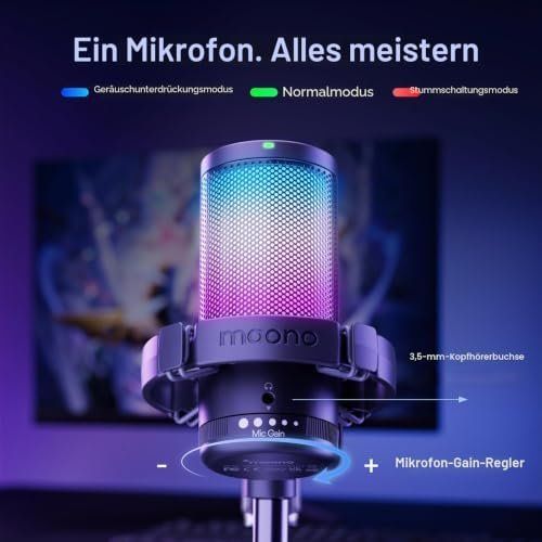 Mikrofone: Gaming USB Mikrofon Noise Cancellation Kondensator Mic – Neu und originalverpackt aus Hundwil von pak_7zvn 5