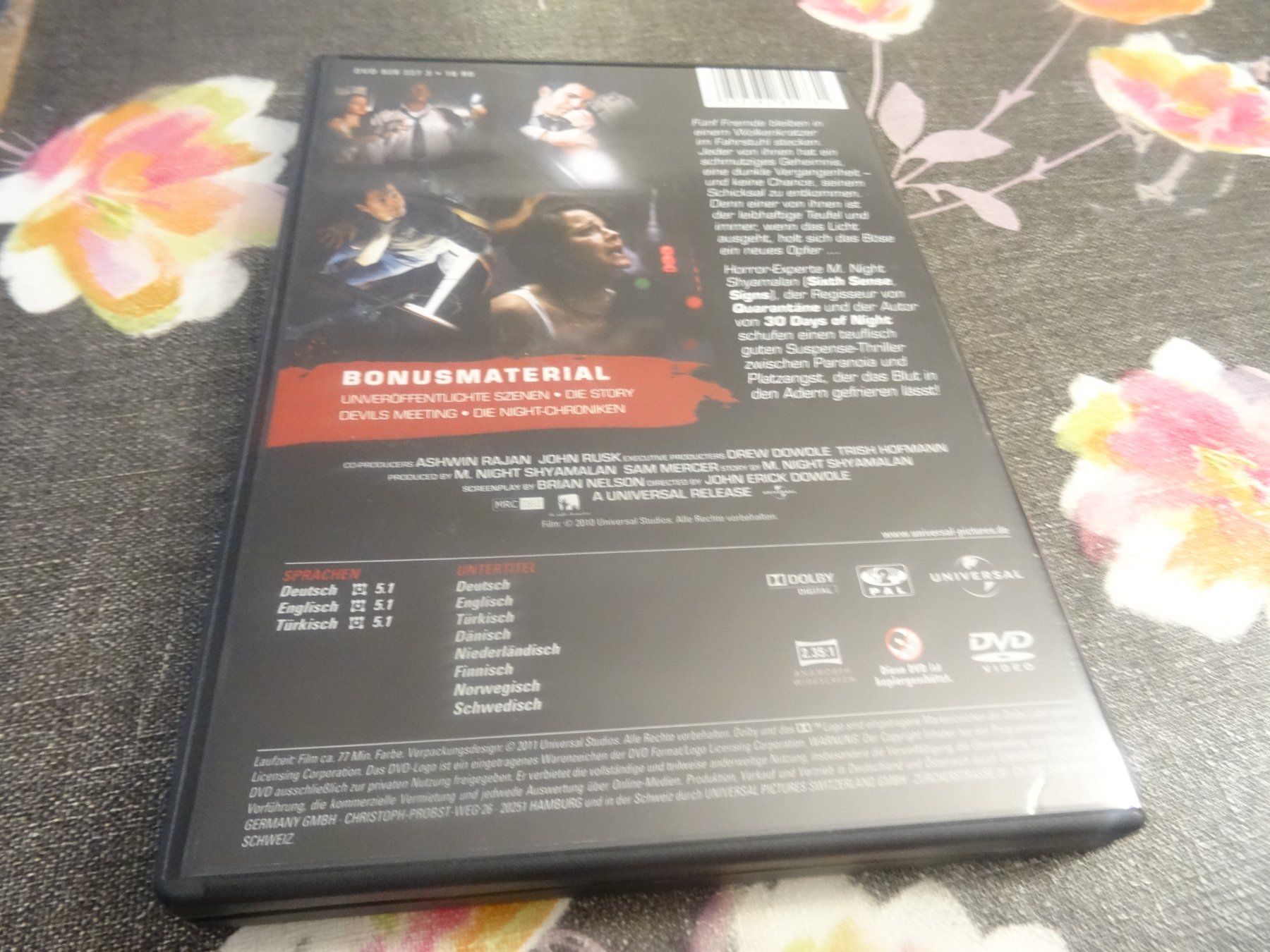 Tutti i DVDs: Devil (DVD) – Usato da Olten venduto da Disc-Verkauf 2