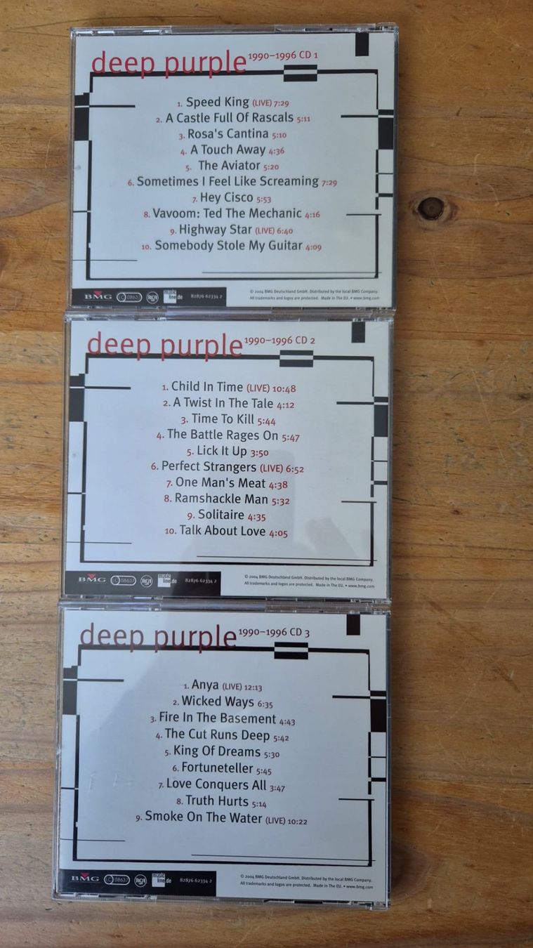 CD: DEEP PURPLE - 1990-1996 - 3x CD – Usato da Basel venduto da Patiscat 5