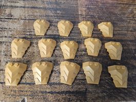 lego 86148 lot de 14 pièces Pearl Gold Wedge 4 x 4 Angular