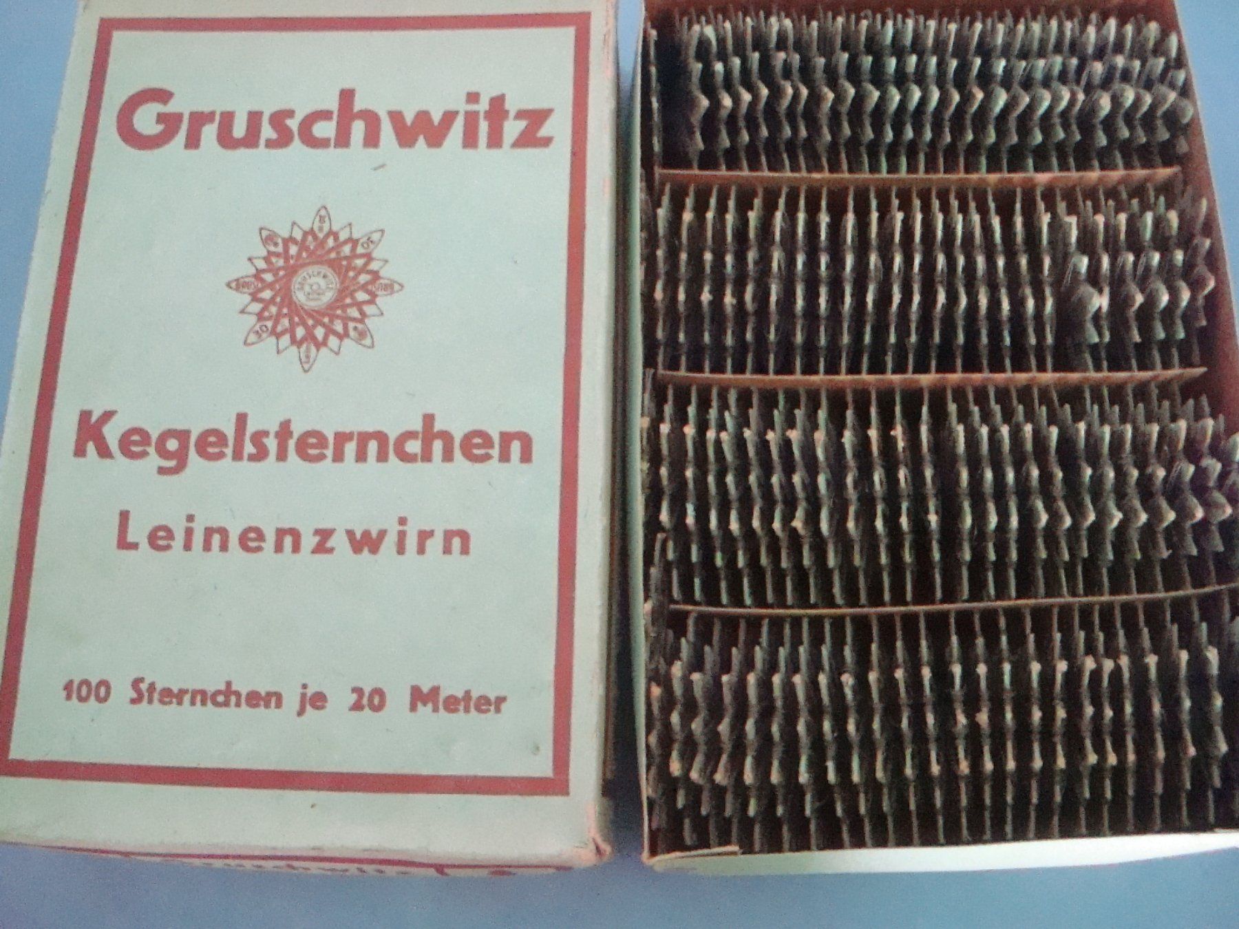 Ansichtskarten: Gruschwitz Kegelsternchen - Leinenzwirn – Gebraucht aus Neuenegg von flohcante