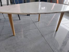 White marble coffee table