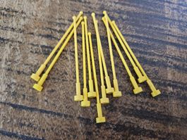 lego 2569 lot de 12 pièces Yellow Antenna Whip 8H