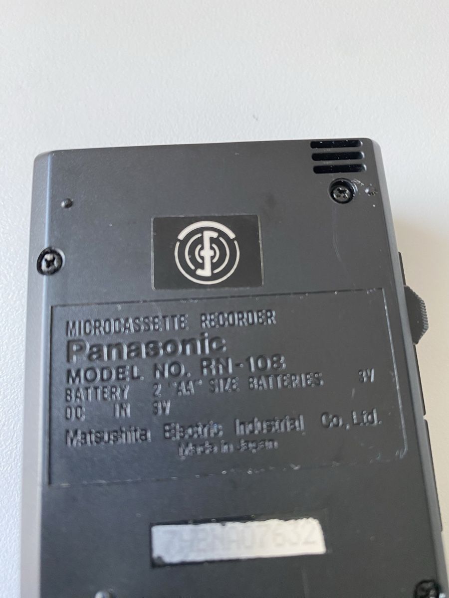 Kompaktkassetten: Panasonic Microkassette Recorder – Defekt aus Luzern von Harikan 2