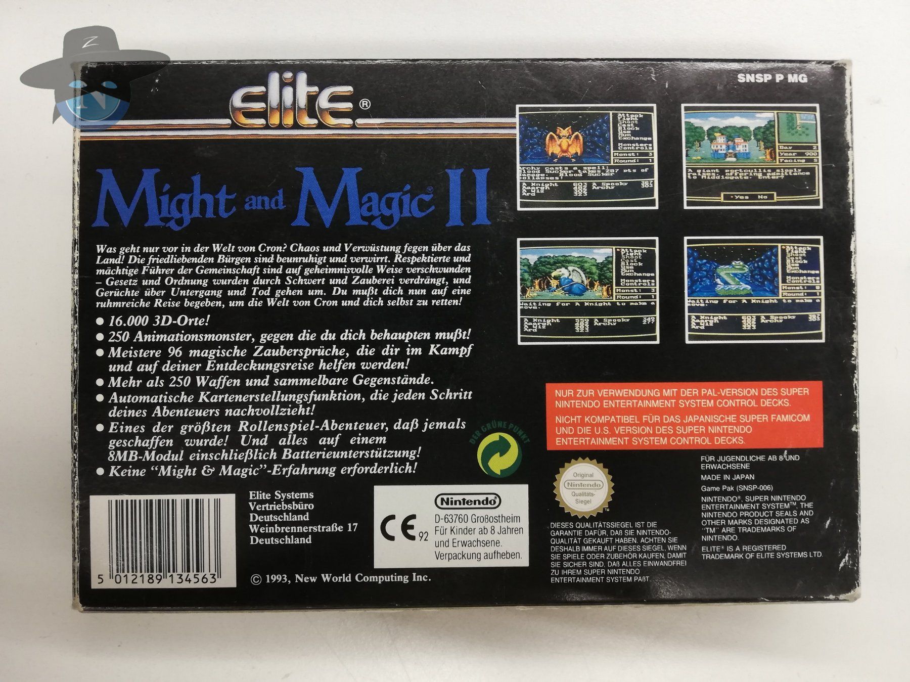 Spiele: Might and Magic II / Super Nintendo SNES – Gebraucht aus St. Gallen von  1